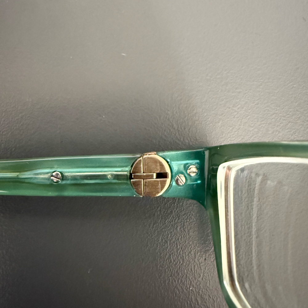 Kate Spade Elizabeth 0JEY brown tortoise teal Italian made eyeglasses frames EUC - Picture 9 of 12